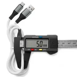 Cables de Datos y Carga,Cable USB Tipo C Silicona Flexible Grueso Metalico Carga Datos - WH7929