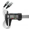 Cables de Datos y Carga,Cable USB Tipo C Silicona Flexible Grueso Metalico Carga Datos - WH7929