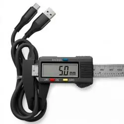 Cables de Datos y Carga,Cable USB Tipo C Silicona Flexible Grueso Metalico Carga Datos - WH7929