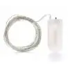 Cintas y Tiras LED,Luz Hada Arroz Luces Led Alambre a Pilas Maqueta Fiesta Boda