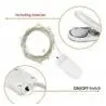 Cintas y Tiras LED,Luz Hada Arroz Luces Led Alambre a Pilas Maqueta Fiesta Boda