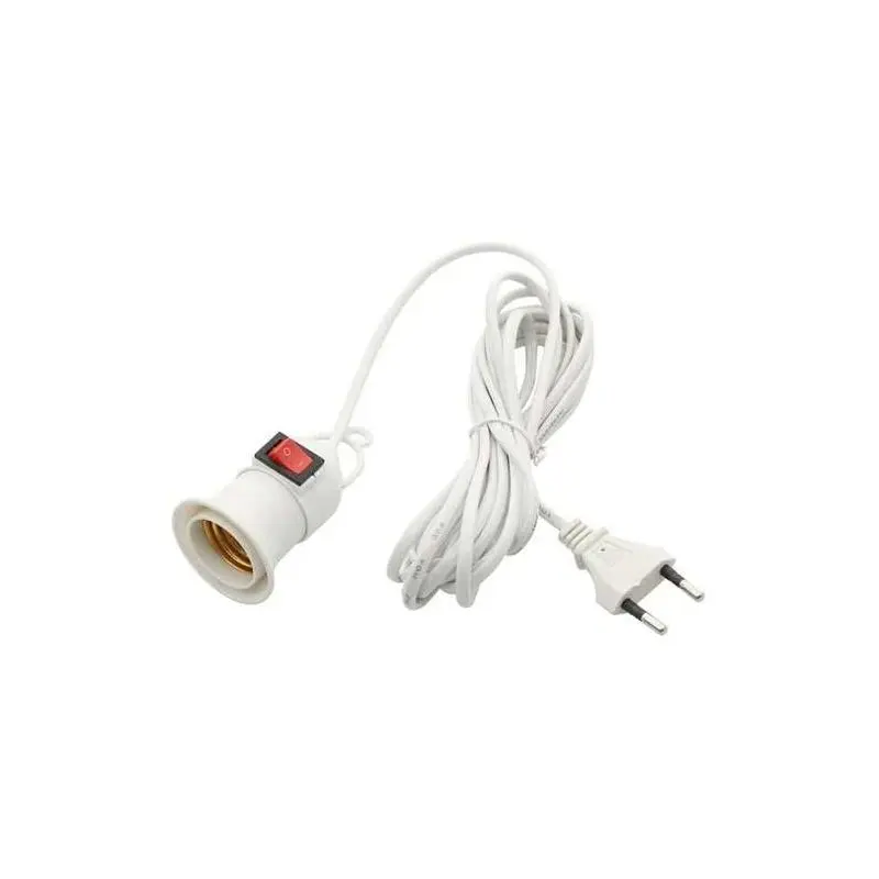 Interruptores y Enchufes,Soquete E27 Interruptor Cable Enchufe Portalampara Colgar