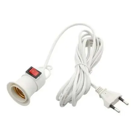 Interruptores y Enchufes,Soquete E27 Interruptor Cable Enchufe Portalampara Colgar