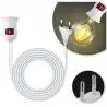 Interruptores y Enchufes,Soquete E27 Interruptor Cable Enchufe Portalampara Colgar