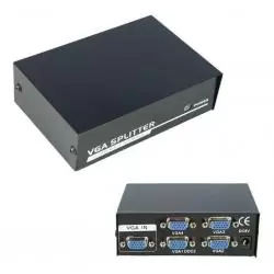 Adaptador de Video y Conversor,Splitter Adaptador Vga Multi Puerto Video Pantallas Multiples 1x4