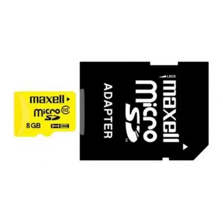 Tarjeta Flash Micro SD,Tarjeta Memoria 8gb Micro Sd Maxell Original + Adaptador Sd
