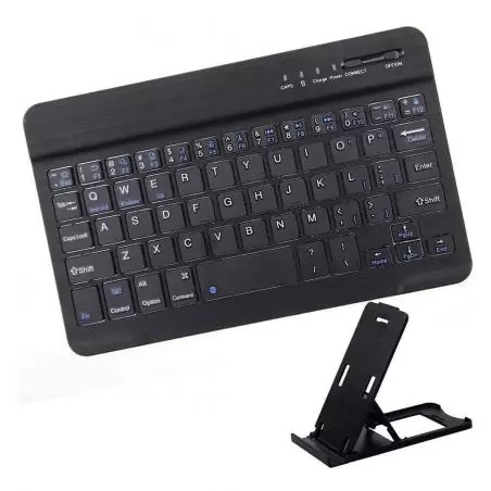 Teclados,Teclado Bluetooth Mini Wireless 7 Recargable Tablet Celular