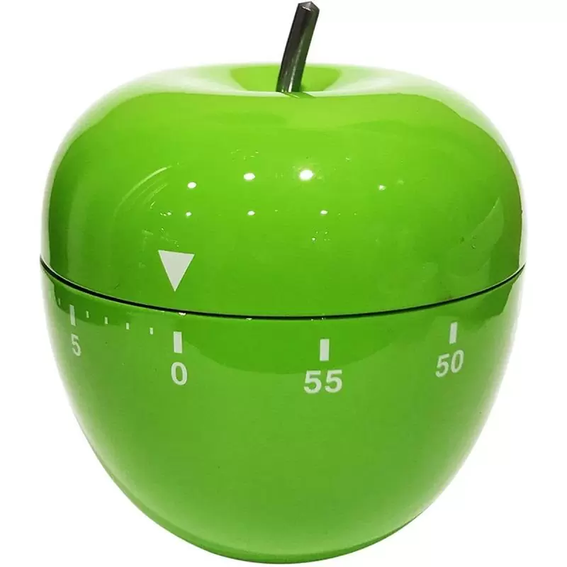 Timer Temporizadores,Timer A Cuerda Temporizador De Cocina - Manzana Verde
