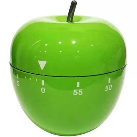 Timer Temporizadores,Timer A Cuerda Temporizador De Cocina - Manzana Verde