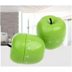 Timer Temporizadores,Timer A Cuerda Temporizador De Cocina - Manzana Verde