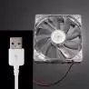 Ventiladores,Ventilador 80 X 10 Mm (8 X 1 Cm) Usb 5v Fan Cooler Enfriador