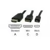 Adaptador de Video y Conversor,Adaptador de Puerto Mini HDMI a VGA con Audio - MINI