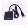 Adaptador de Video y Conversor,Adaptador de Puerto Mini HDMI a VGA con Audio - MINI