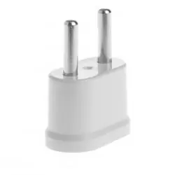 Interruptores y Enchufes,Adaptador Enchufe Pata Plana USA Estados Unidos A Chile Universal - BLANCO