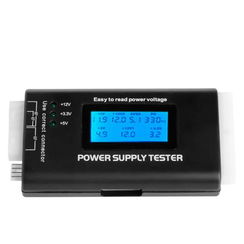 Fuentes de poder,Tester Fuente Poder para PC ATX BTX ITX 24-pin SATA-IDE