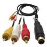 Cables de Video,Cable SVideo 7 Pines a RCA con Audio / Super Video 7 Pin