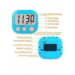 Timer Temporizadores,Timer Digital de Cocina Temporizador Modelo Big Celeste