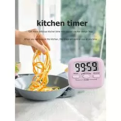 Timer Temporizadores,Timer Digital de Cocina Temporizador Modelo Pro Rosa