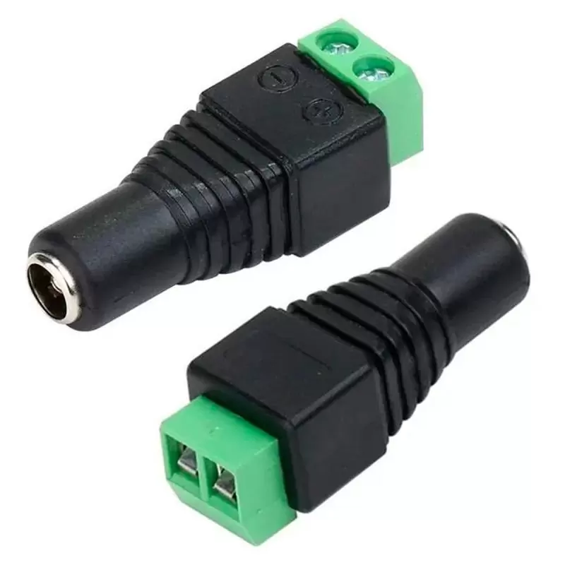 Interruptores y Enchufes,Conector Terminal Poder 5.5x2.1mm Jack Camaras Tiras Led - Hembra