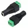 Interruptores y Enchufes,Conector Terminal Poder 5.5x2.1mm Jack Camaras Tiras Led - Hembra