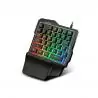 Teclado Gamer,Teclado Gamer USB de una mano Luces RGB K7