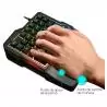 Teclado Gamer,Teclado Gamer USB de una mano Luces RGB K7