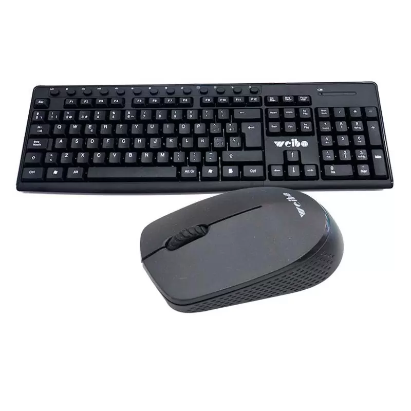 Kit Teclado + Mouse,Kit Teclado y Mouse Inalambrico Wb-8012