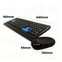 Kit Teclado + Mouse,Teclado + Mouse Inalambrico M-900
