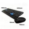 Kit Teclado + Mouse,Teclado + Mouse Inalambrico M-900
