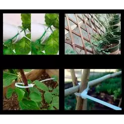 Otros,50x Amarras Plasticas 20 Cm Para Cables Mallas Rejas De Hojas Trillaje Color Negro