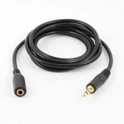 Cables de Audio,Cable Extension Audio Plug Jack Audifonos 3.5mm Macho Hembra - 5mts