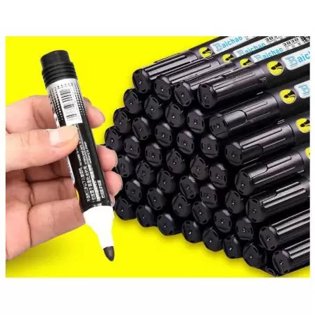 Lapices,Kit Caja De 10 Lapices Plumon Marcador Permanente Negro