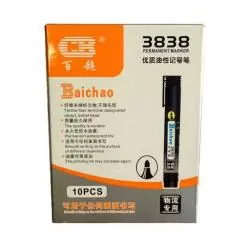 Lapices,Kit Caja De 10 Lapices Plumon Marcador Permanente Negro