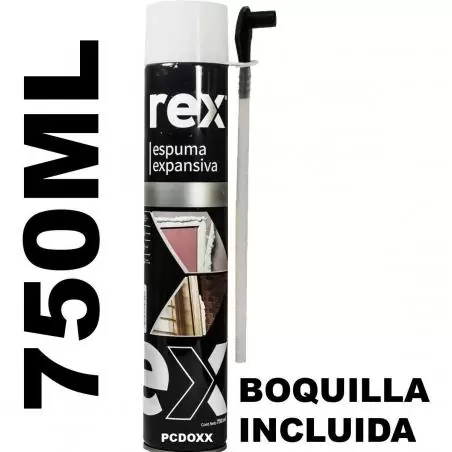 Otros,Espuma Expansiva REX Poliuretano Aislante Frio Relleno Aislacion Sellante Pu - 750ml