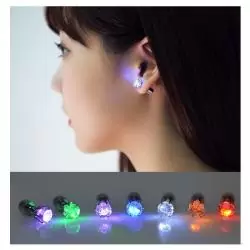 Otros,Aros Pendiente Joyas Con Luz Led Navidad Año Nuevo Fiestas