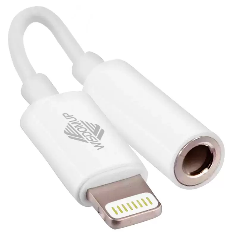 Cable Conector Para Iphone Para Conectar Audifonos Y Cargar A La Vez 3.5 mm