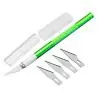 Herramientas Manuales,Bisturi Escalpelo Lapiz Cutter Metal Manualidades + Repuestos - Verde