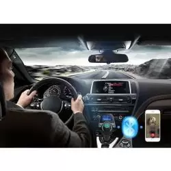 Adaptadores de Audio,Transmisor Fm Para Auto Con Bluetooth Mp3 Micro SD Usb Led