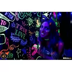 Iluminación de Fiestas,Ampolleta Fiesta Fluor Luz Negra Ultravioleta Uv Bombillo 20w Disco X