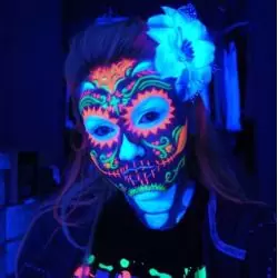 Iluminación de Fiestas,Ampolleta Fiesta Fluor Luz Negra Ultravioleta Uv Bombillo 20w Disco X