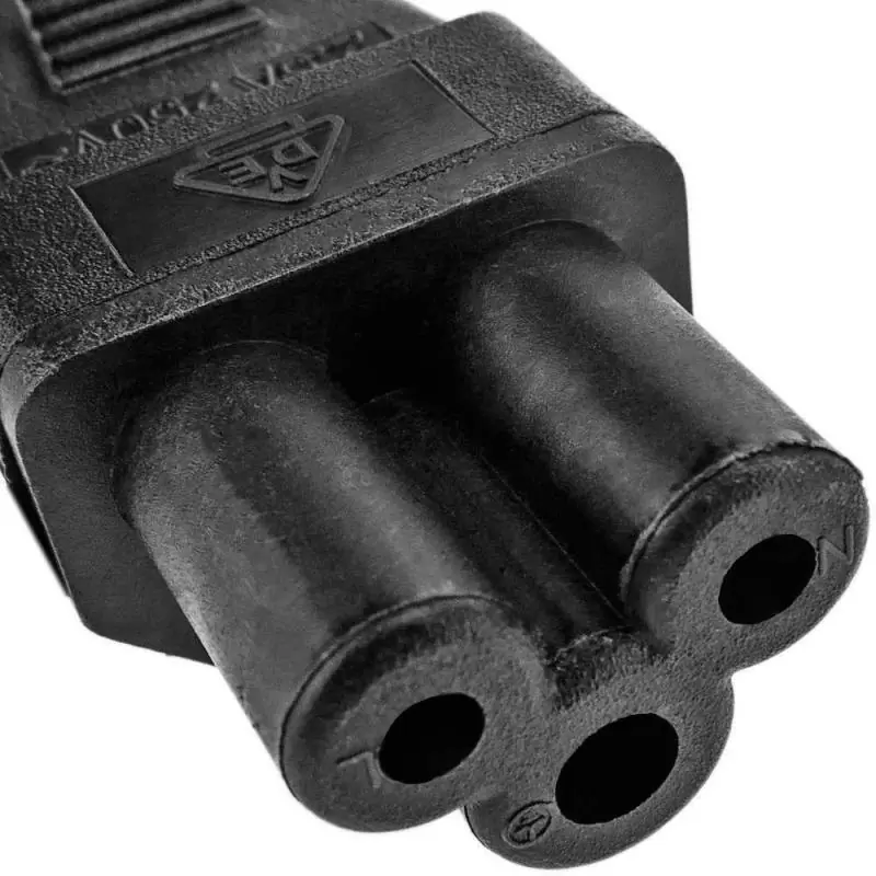 Cables de Poder,Cable De Poder Para Cargador De Notebook Tipo Trebol Chileno 3 Patas