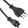Cables de Poder,Cable De Poder Para Cargador De Notebook Tipo Trebol Chileno 3 Patas