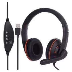 Audífonos con Microfono Gamer,Audifono Con Microfono Usb Ovleng Q5 Pc Gamer Juegos