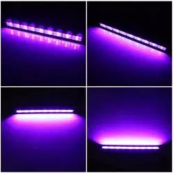 Iluminación de Fiestas,Barra De Luz Negra UV Ultravioleta LED Fiesta Cumpleaños - 9 Led