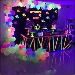 Iluminación de Fiestas,Barra De Luz Negra UV Ultravioleta LED Fiesta Cumpleaños - 9 Led