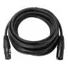 Micrófono Karaoke y Accesorios,Cable Extension De Microfono Canon Canon XLR 10 Metros - Negro