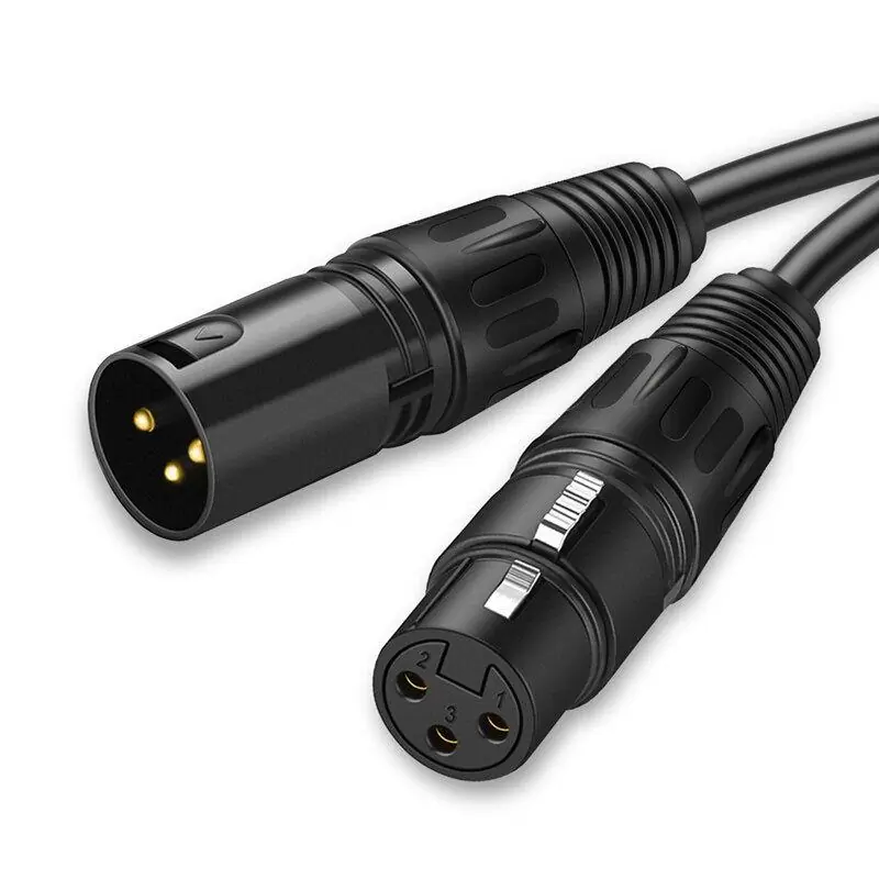 Micrófono Karaoke y Accesorios,Cable Extension De Microfono Canon Canon XLR 10 Metros - Negro