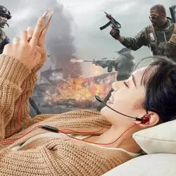 Audífonos con Microfono Gamer,Audifono Gamer Con Microfono Desmontable Gaming