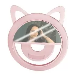Iluminación Selfie,Aro De Luz Led Mini Portatil Recargable Celular Fotos Tiktok - GATO