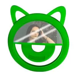 Iluminación Selfie,Aro De Luz Led Mini Portatil Recargable Celular Fotos Tiktok - GATO